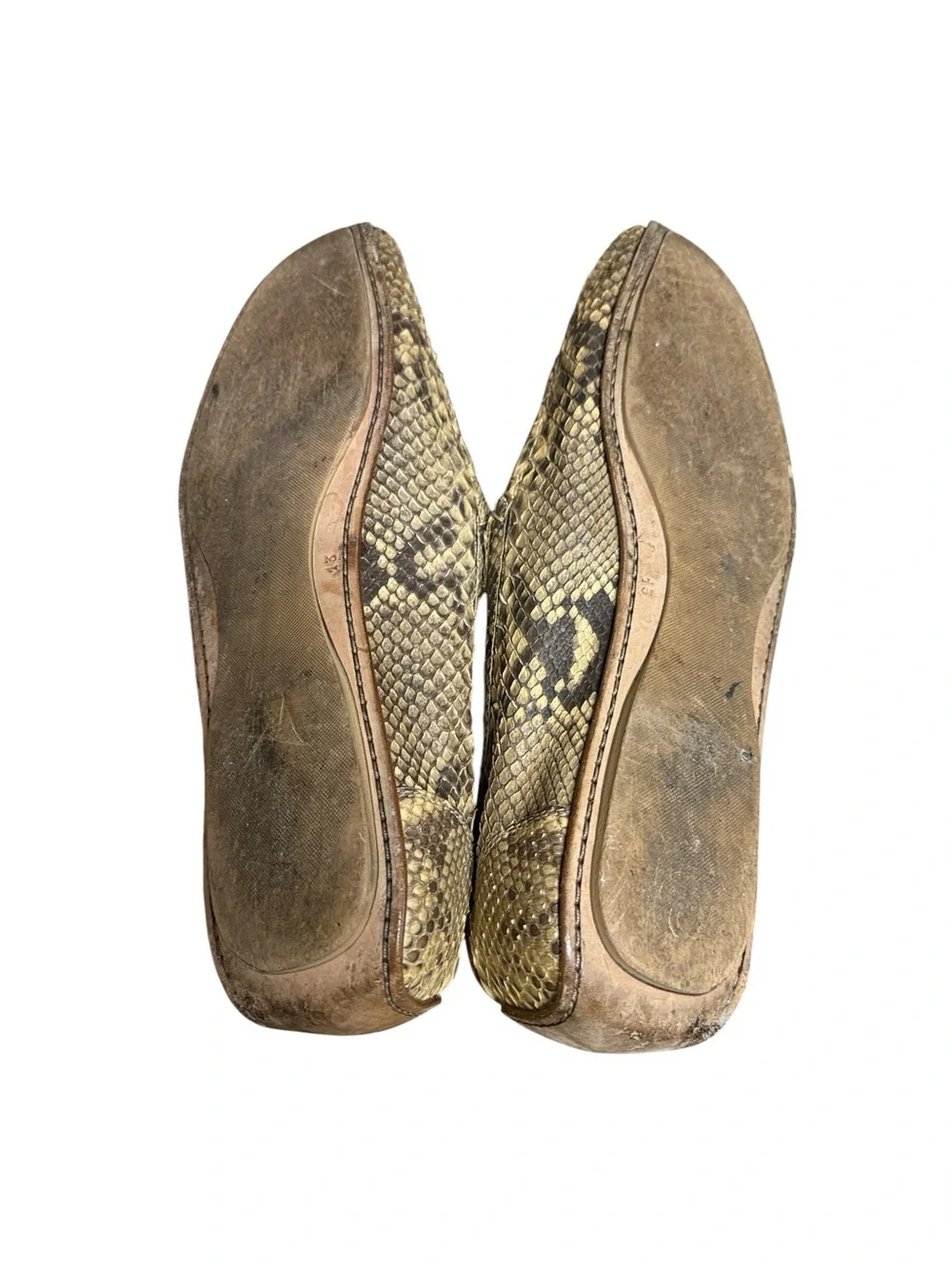 Rodney P. Hunt Genuine Python Driving Loafers Size UK13 U.S. 14